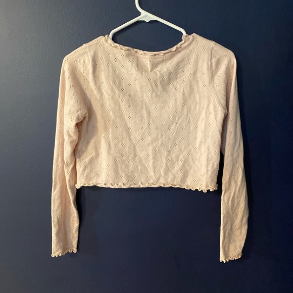 Cropped Pink Cardigan Princess Polly - Picture 3 of 6